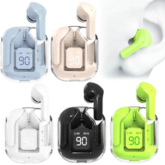 Noise-Canceling Translucent Earbuds with Charging Case - Sitodo