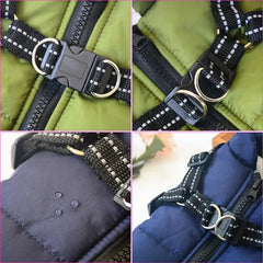 Pet Dog Jacket With Harness sitodo