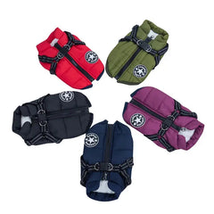 Pet Dog Jacket With Harness sitodo