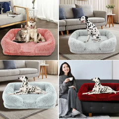 Pet Dog Plush Winter Thickened Bed sitodo