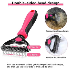 Pet Double-sided Shedding Brush sitodo