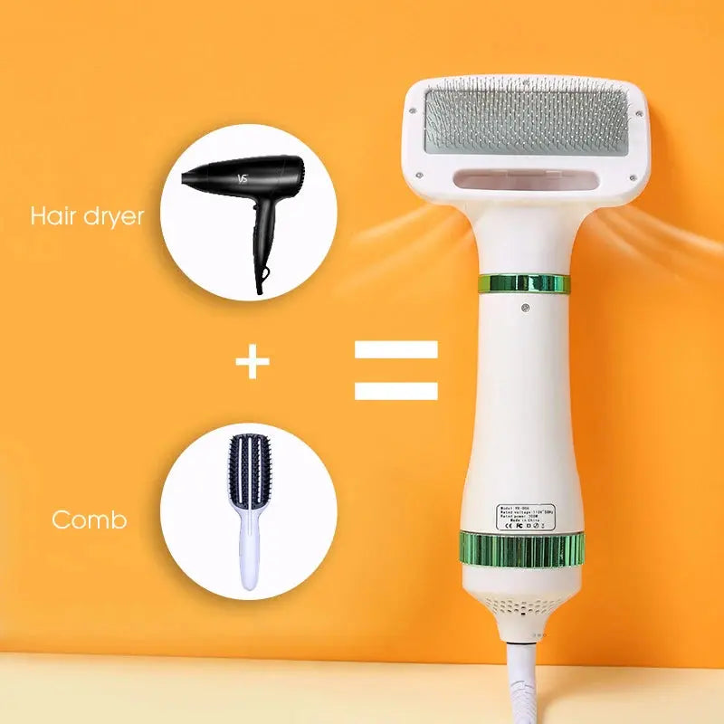 Pet Hair Dryer with Slicker Brush sitodo