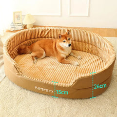 Pet Removable Square Plush Kennel Bed sitodo