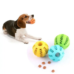 Pet Tooth Cleaning Rubber Food Ball Toy sitodo