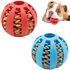 Pet Tooth Cleaning Rubber Food Ball Toy sitodo