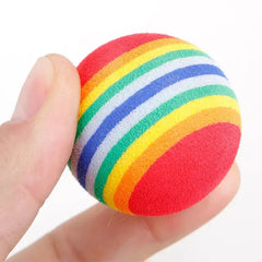 Rainbow EVA Cat Interactive Toys Ball sitodo