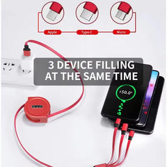 Retractable Fast Charging Type-C Cable - Sitodo