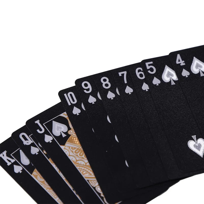 Black Playing Game Cards