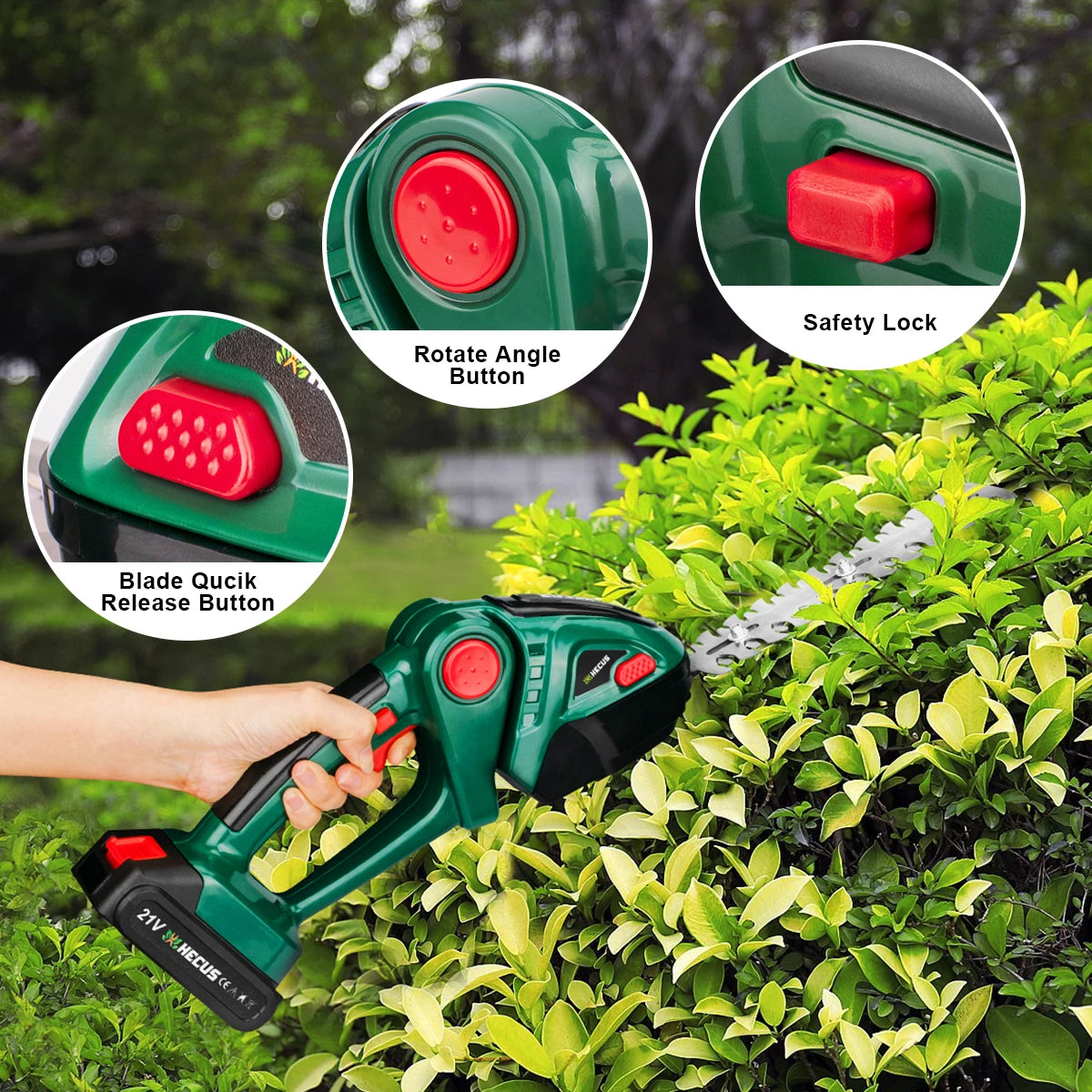 Cordless Electric Hedge Trimmer