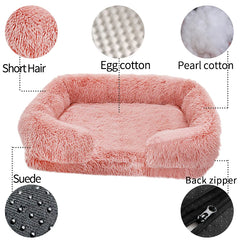 Pet Dog Plush Winter Thickened Bed