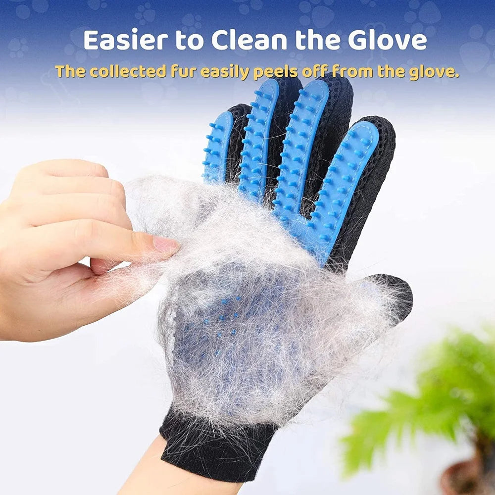 Rubber Pet Grooming Glove