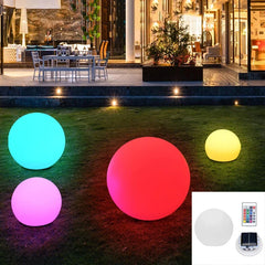 Luces LED de bola para jardín, lámpara de suelo con Control remoto para césped, piscina, fiesta de boda, vacaciones, decoración del hogar