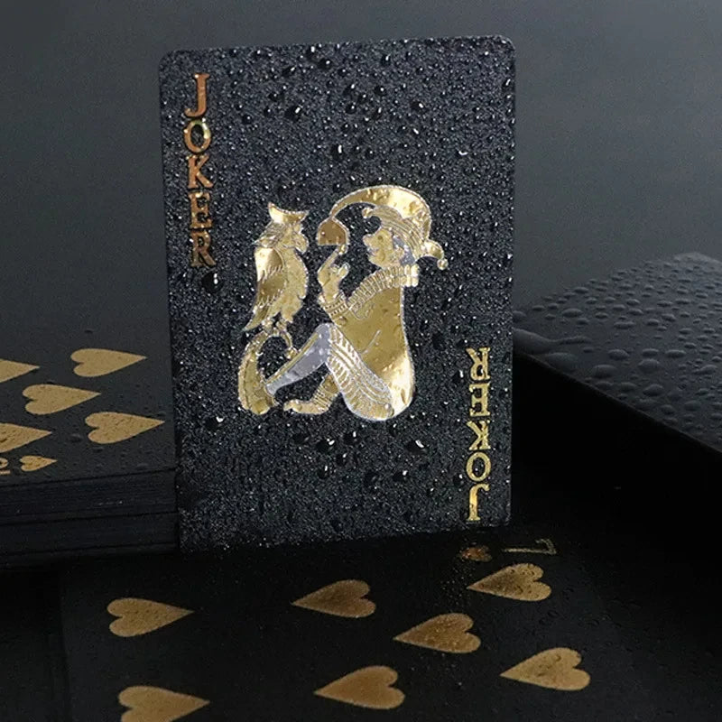 Black Playing Game Cards