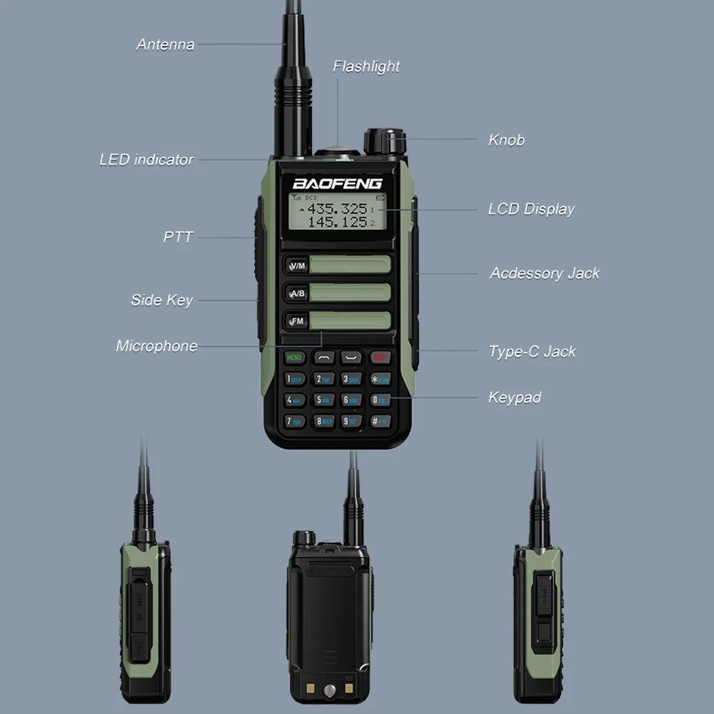 UV-16 Max IP68 Waterproof Walkie-Talkie