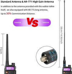 Walkie-talkie triple potencia UV-5R 8W