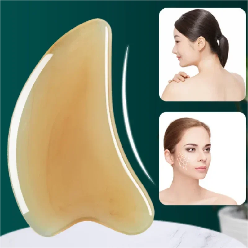 Resin Face Massage Roller & Gua Sha Board