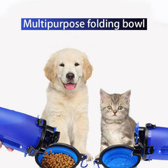 350/1000ml Collapsible Pet Dog Silicone Bowl