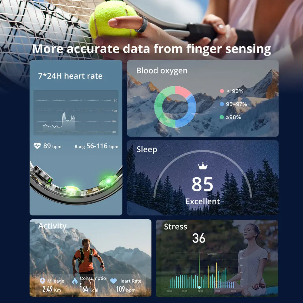 Multi-sport Waterproof Smart Ring