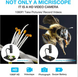 Wireless Digital Microscope 50X-1000X Magnification Portable Handheld USB Microscopes with Flexible Stand For iPhone Android PC