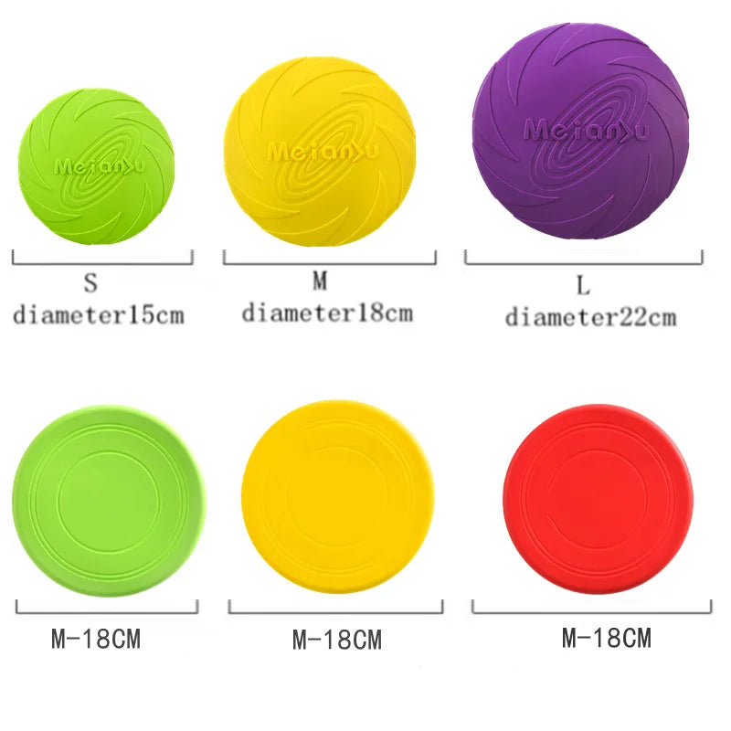 Pet Outdoor Training Silicone Flying Disc