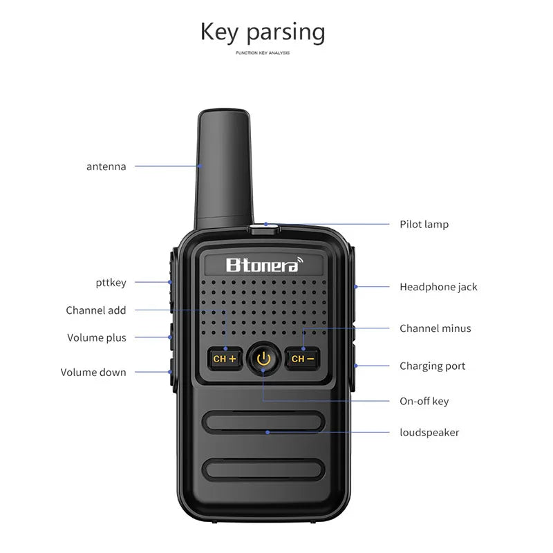 Mini Portable Walkie-Talkie