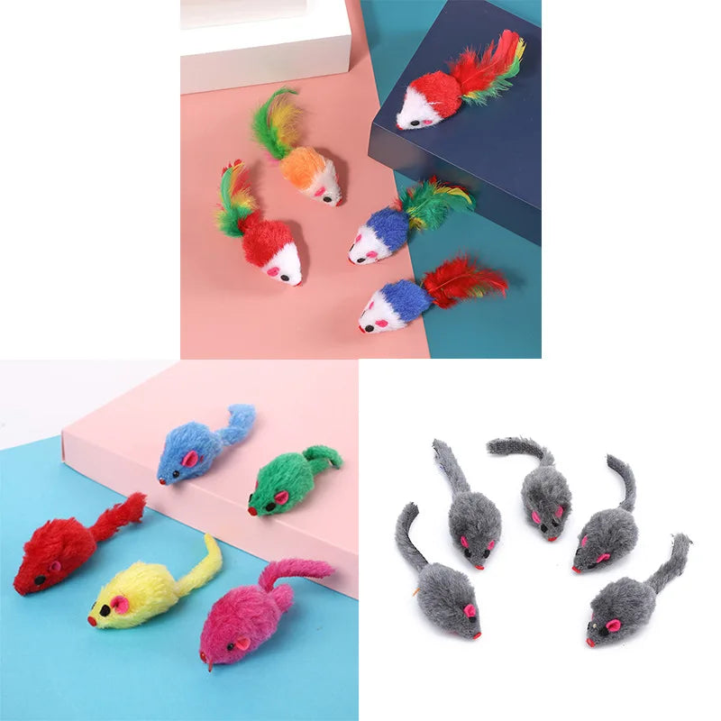 Cat Plush Simulation Mouse Interactive Toys