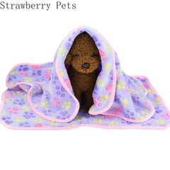 Soft Flannel Fleece Pet Mat