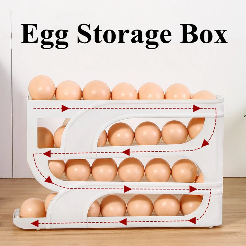 Automatic Rolling Egg Storage Box