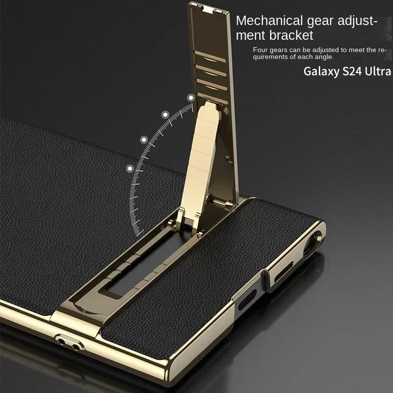 Funda de cuero con soporte para Samsung Galaxy S23/S24Ultra