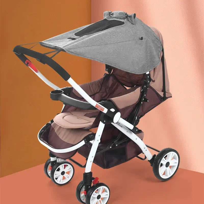 Parasol universal para cochecito de bebé con protección UV