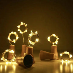 Solar Wine Bottle String Lights