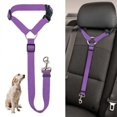 Pet Dog Adjustable Car Seat Belt & Leash