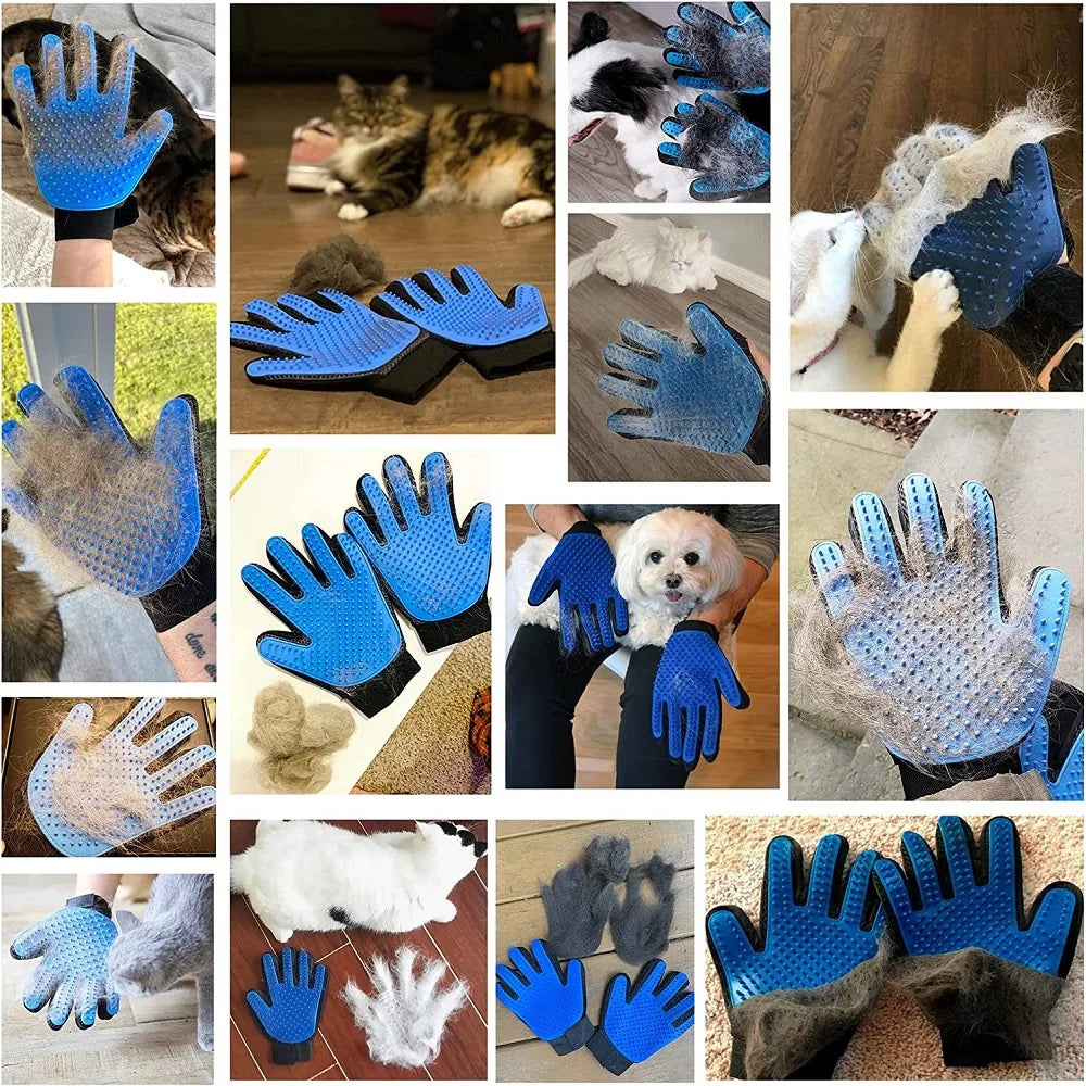 Rubber Pet Grooming Glove