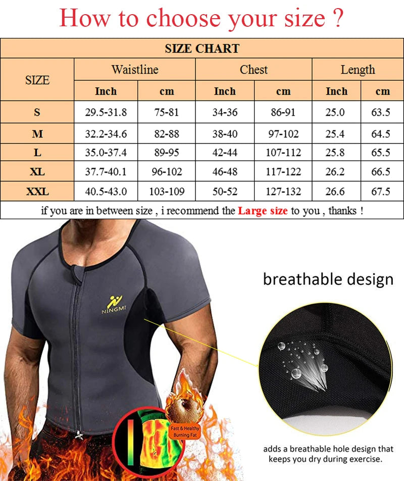 Men's Weight Loss Sauna Shapewear