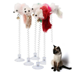 Cat Feather Mouse Toy with Mini Bell