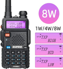 Walkie-talkie triple potencia UV-5R 8W