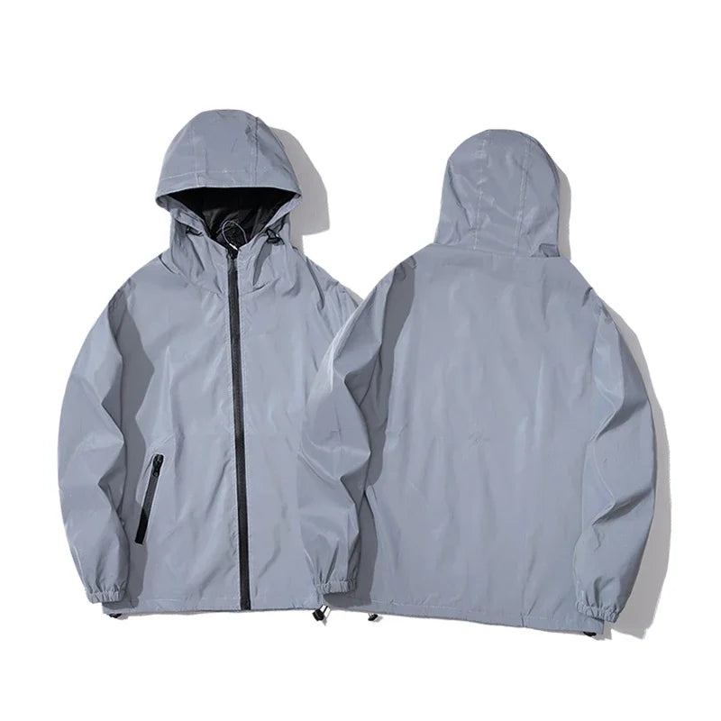 Men's Reflective Hooded Jacket