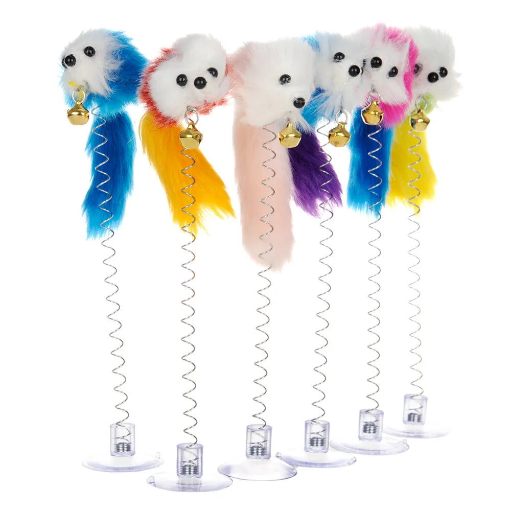 Cat Feather Mouse Toy with Mini Bell