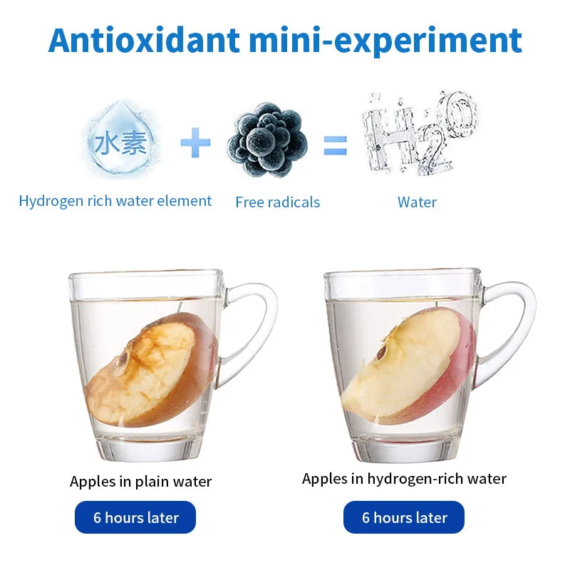 Botella generadora de agua rica en hidrógeno de 420 ml