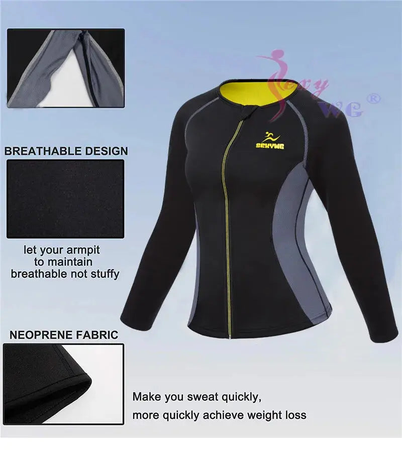 Slimming Body Shaper Sauna Jacket - Sitodo