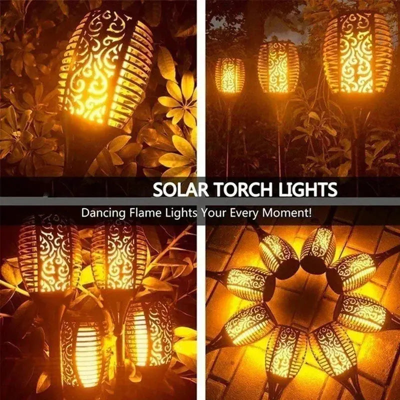 Solar Flame Outdoor Lawn Lights - Sitodo