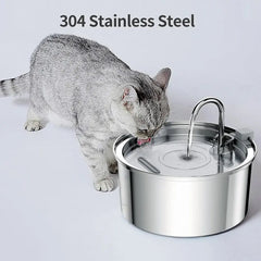 Stainless Steel Pet Automatic Water Fountain sitodo