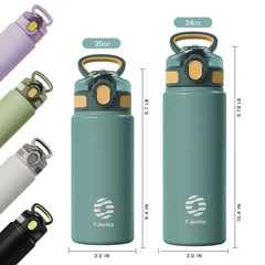 Stainless Steel Thermos Bottle with Straw sitodo