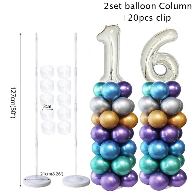 Table Balloon Arch Set Balloon Column Stand