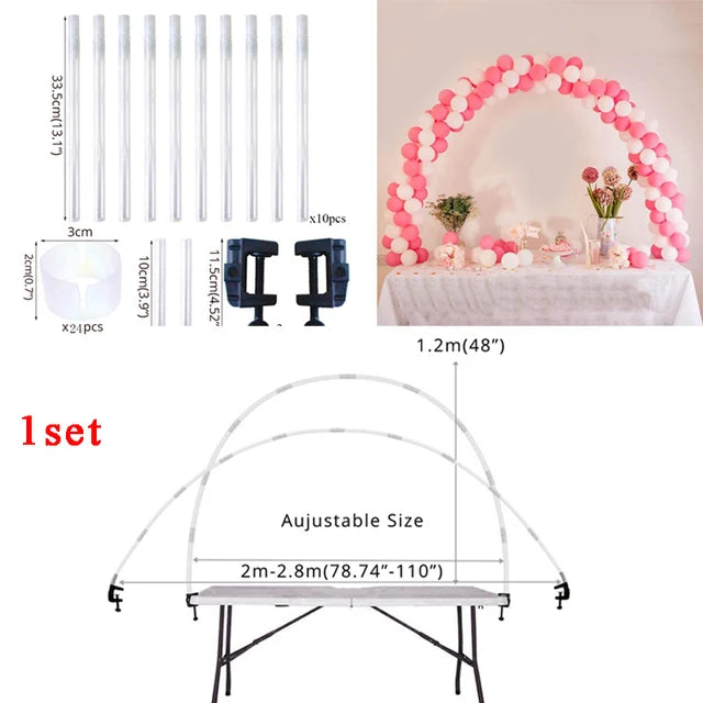 Table Balloon Arch Set Balloon Column Stand