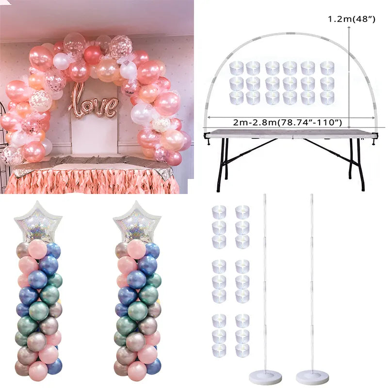 Table Balloon Arch Set Balloon Column Stand