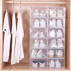 Transparent Stackable Shoe Organizer sitodo