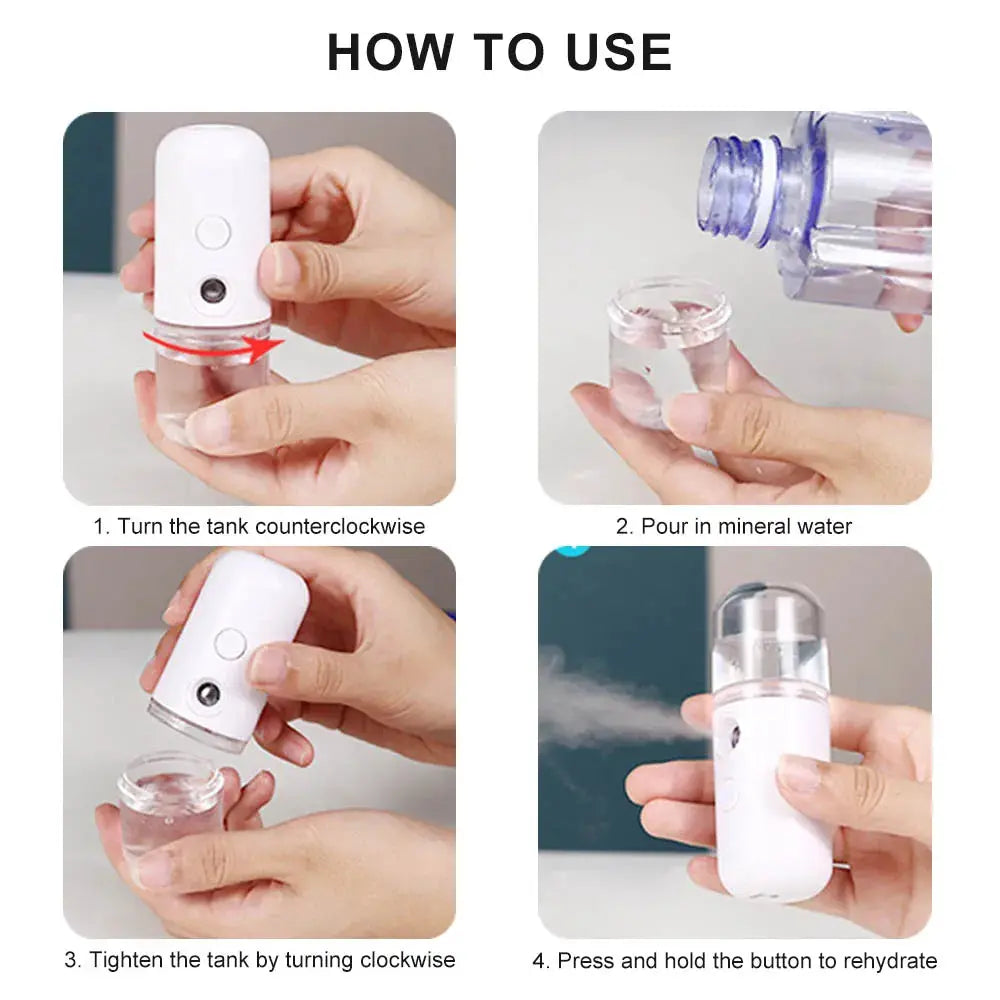 USB Rechargeable Face Steamer Humidifier - Sitodo