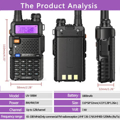 UV-5R Handheld Walkie Talkie - Sitodo