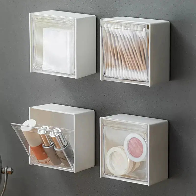 Wall Mounted Cotton Pad Storage Box sitodo